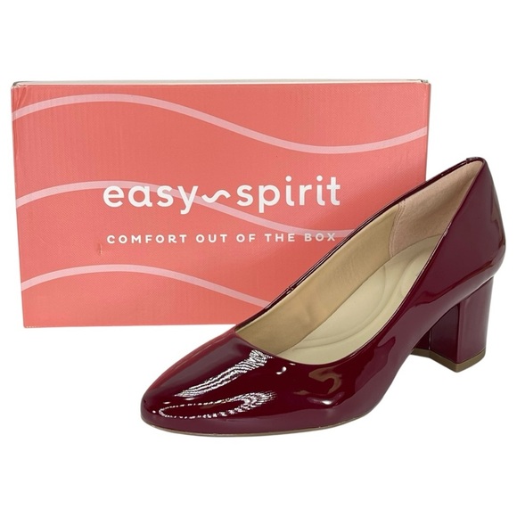 Easy Spirit Cosma3 Dark Plum Patent Leather Womens Pumps Size 8M - Picture 11 of 11